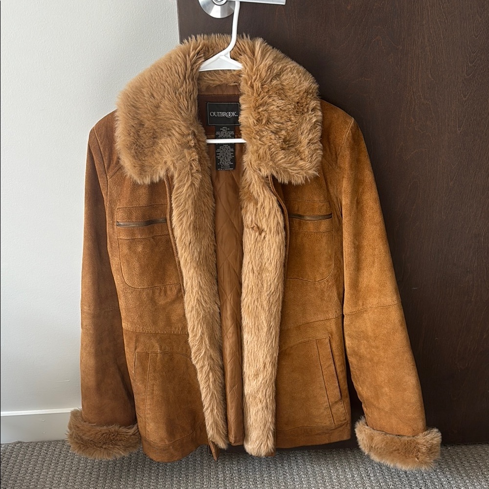 Brown Faux Fur Lined Women’s Jacket